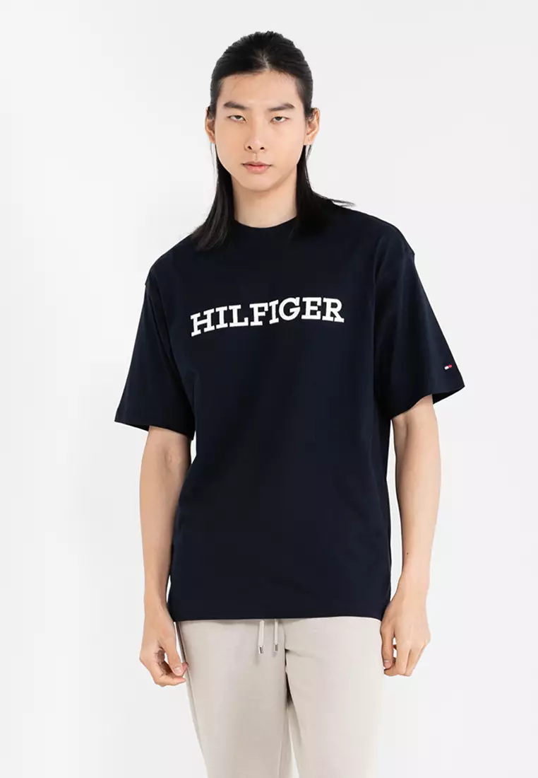 Buy Tommy Hilfiger Monotype Embroidered Archive Tee 2024 Online ...