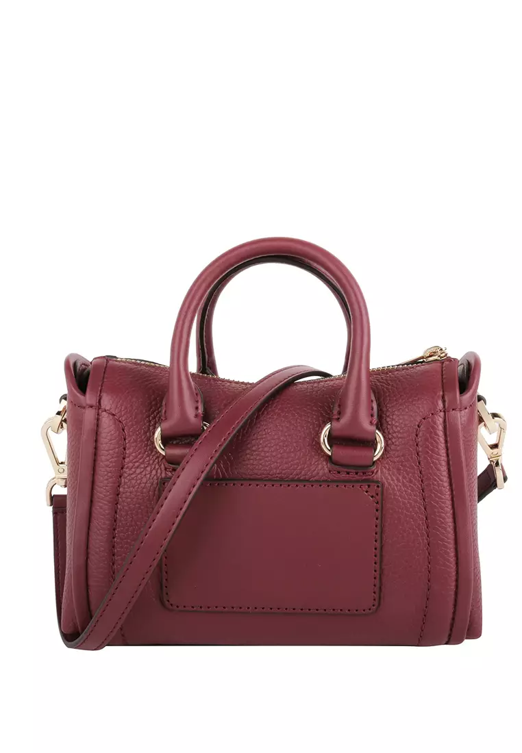Zoe small hotsell pebbled leather satchel