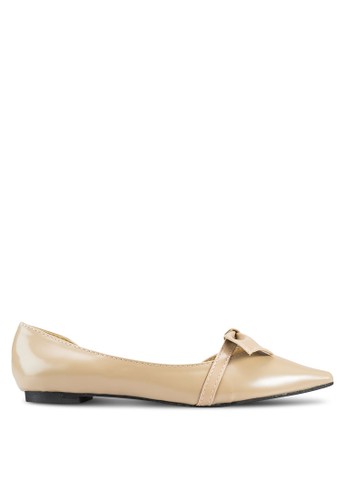 Mandy Bow Knotted Pointed Flats