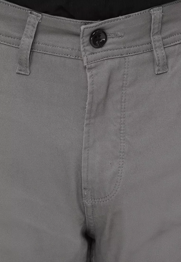 POLICE Celana Chino Panjang Sand Cotton Premium Stretch Regular Fit Pria