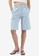 French Connection blue Emiko Whisper Bermuda Shorts 13733AAD8CDFC0GS_1