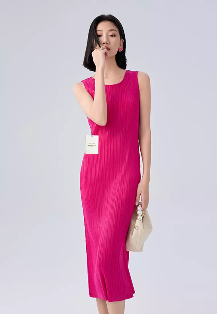 Slim Stripe Sleeveless Dress GFZ7729