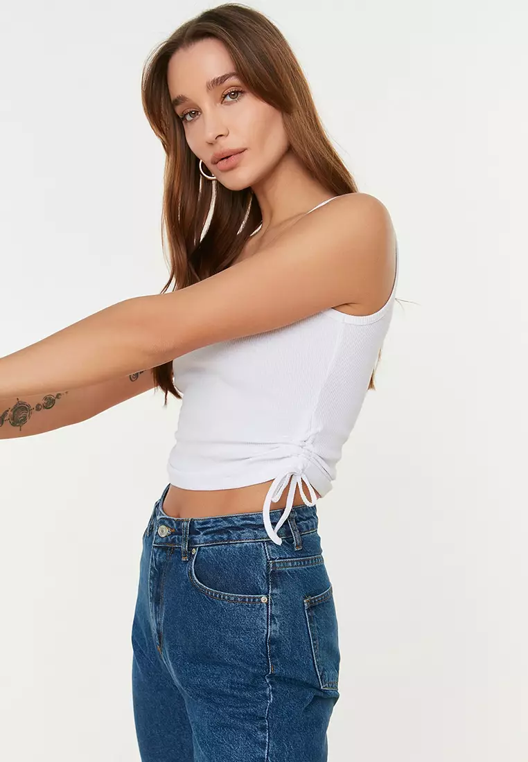 2 Packs Ruched Tank Tops