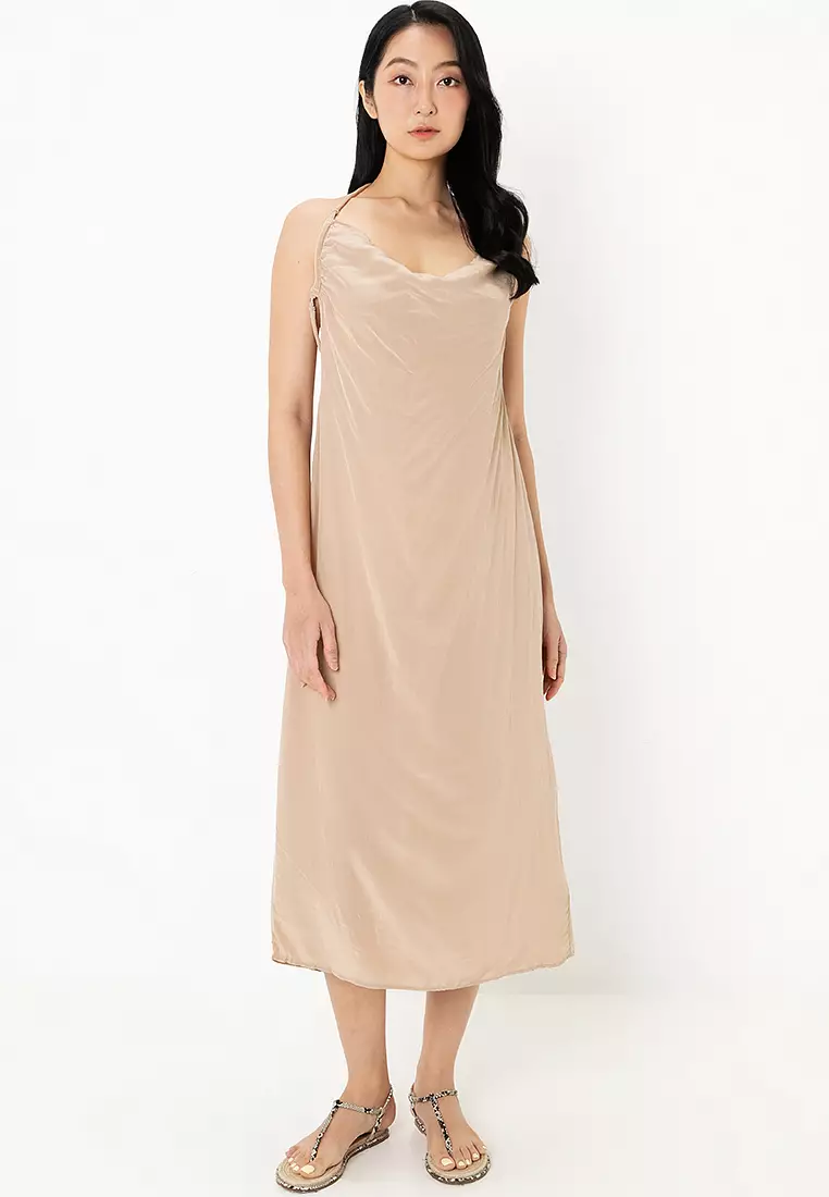 Viscose midi dress hot sale