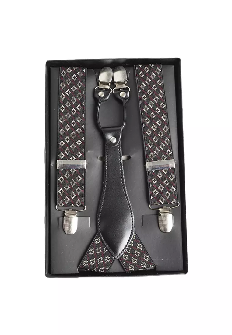 Houseofcuff Suspender Tali Jojon Karet ikat pinggang pria dewasa besar A12