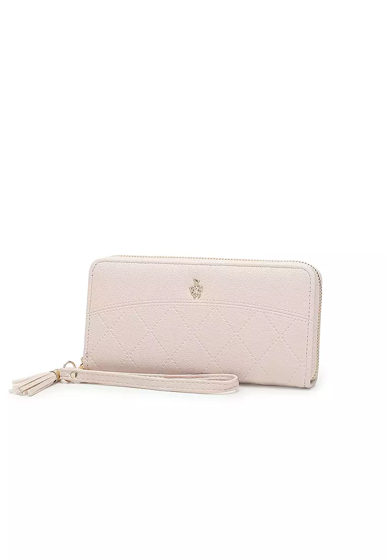 Women's Long Zipper Wallet / Purse - Creamy White