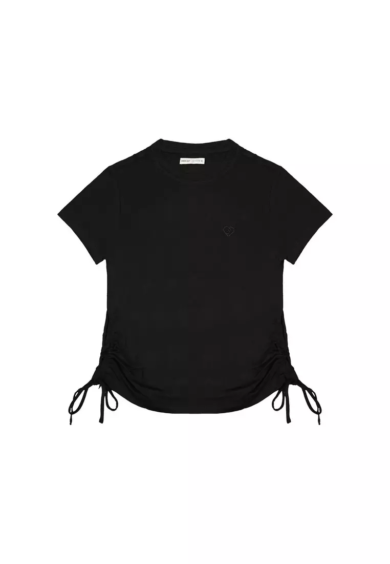 Greenlight Women's T-Shirt Short Sleeve Body Fit Drawstring Bayashi HP-C011224