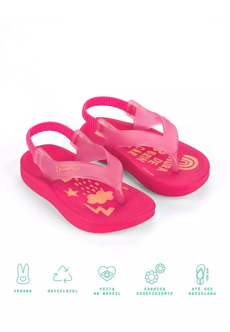 Buy Ipanema Ipanema Anat Soft Toddlers Sandals Pink Orange