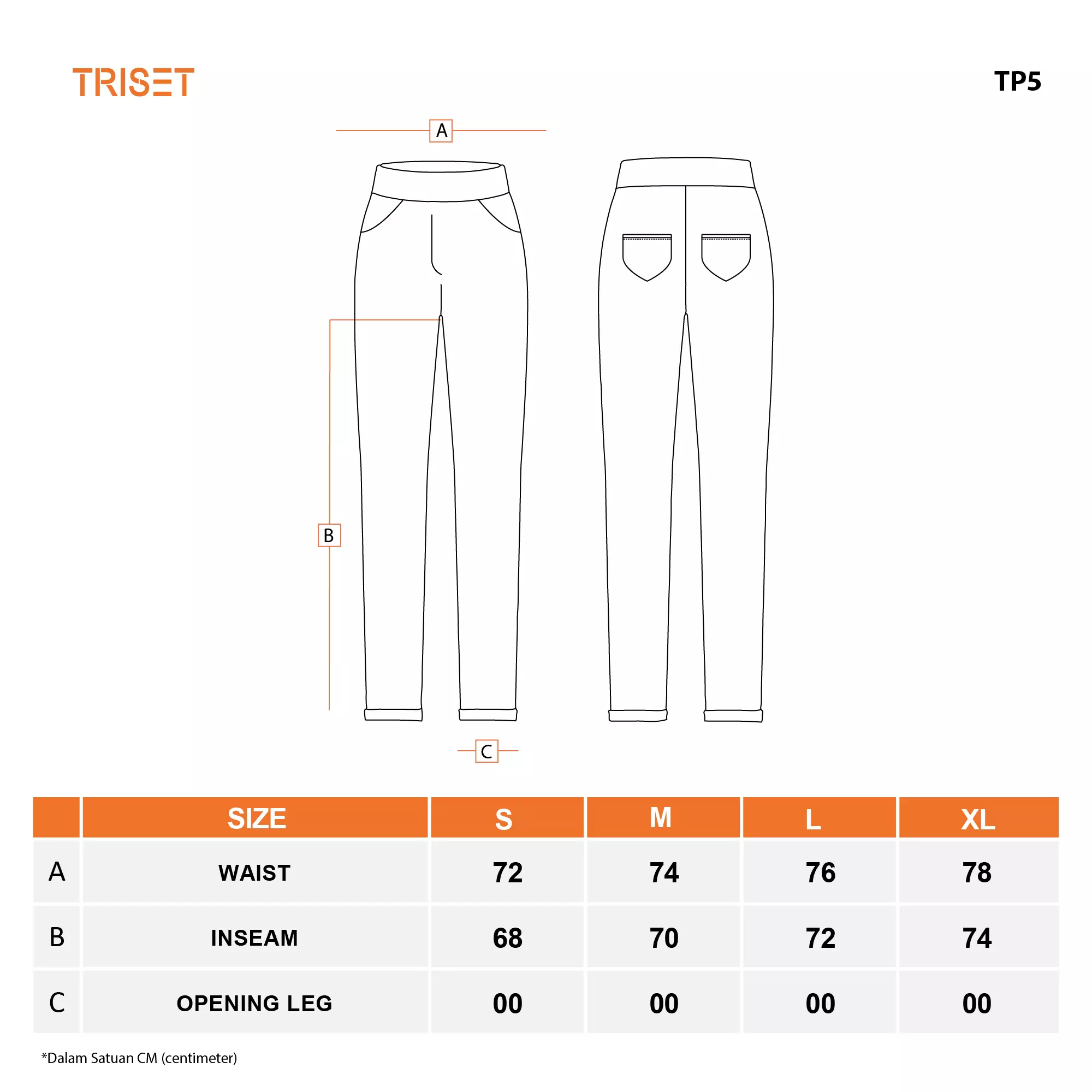 Triset Casual Pants Jeans wanita - TP500851032