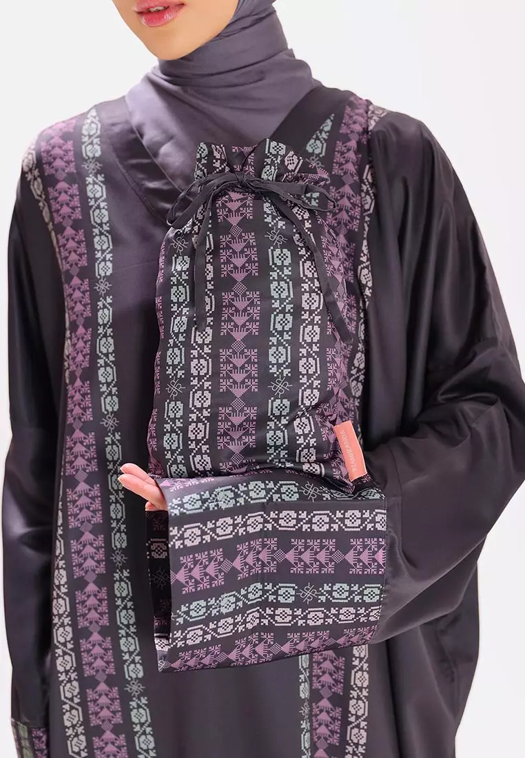 Ria Miranda Charcoal Layla Mukena Abaya