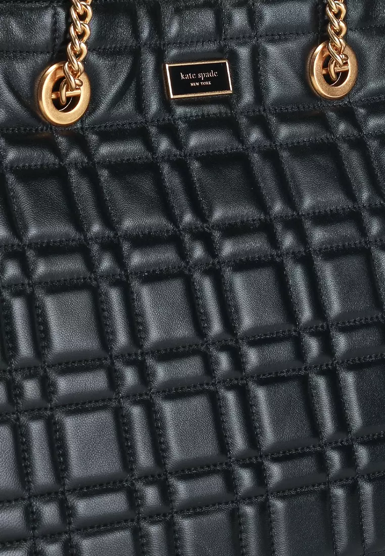 Evelyn Quilted Medium Convertible Tote Bag (cv)
