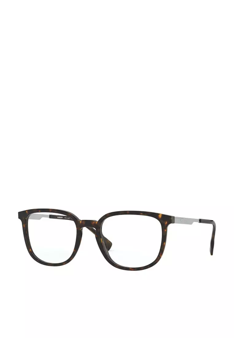 Buy Burberry Men s Tortoise Brown Plastic Square Eyeglasses