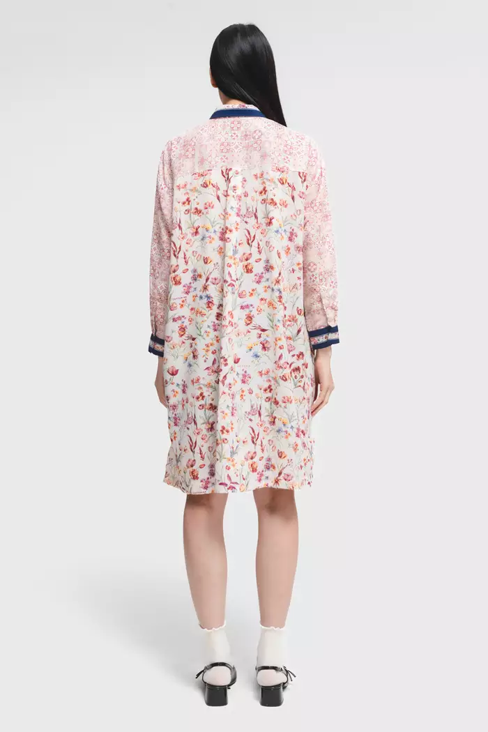 COTTONINK X Artkea - Dress Wanita Navy Noth