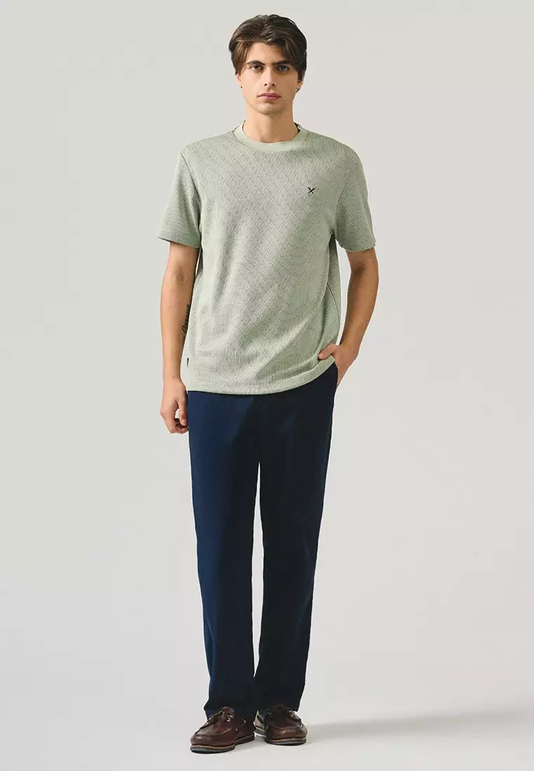 Regular Fit T-Shirt In Textured Knit