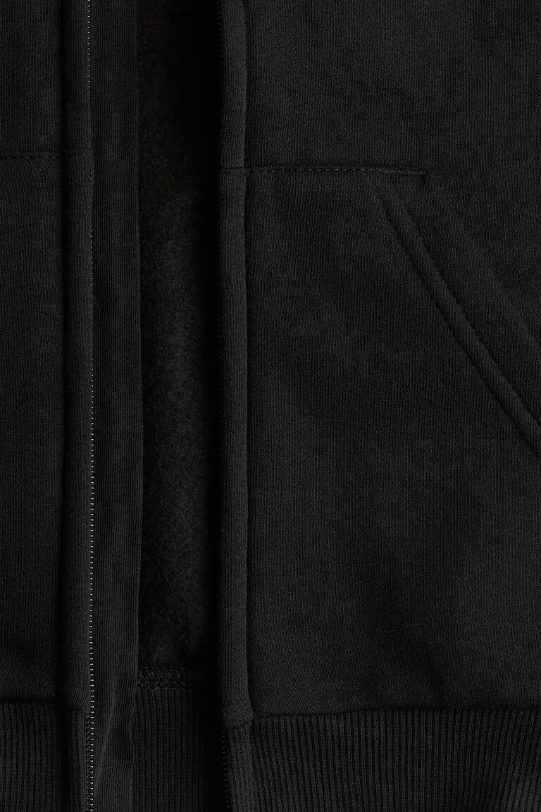 Oversized zip-through hoodie