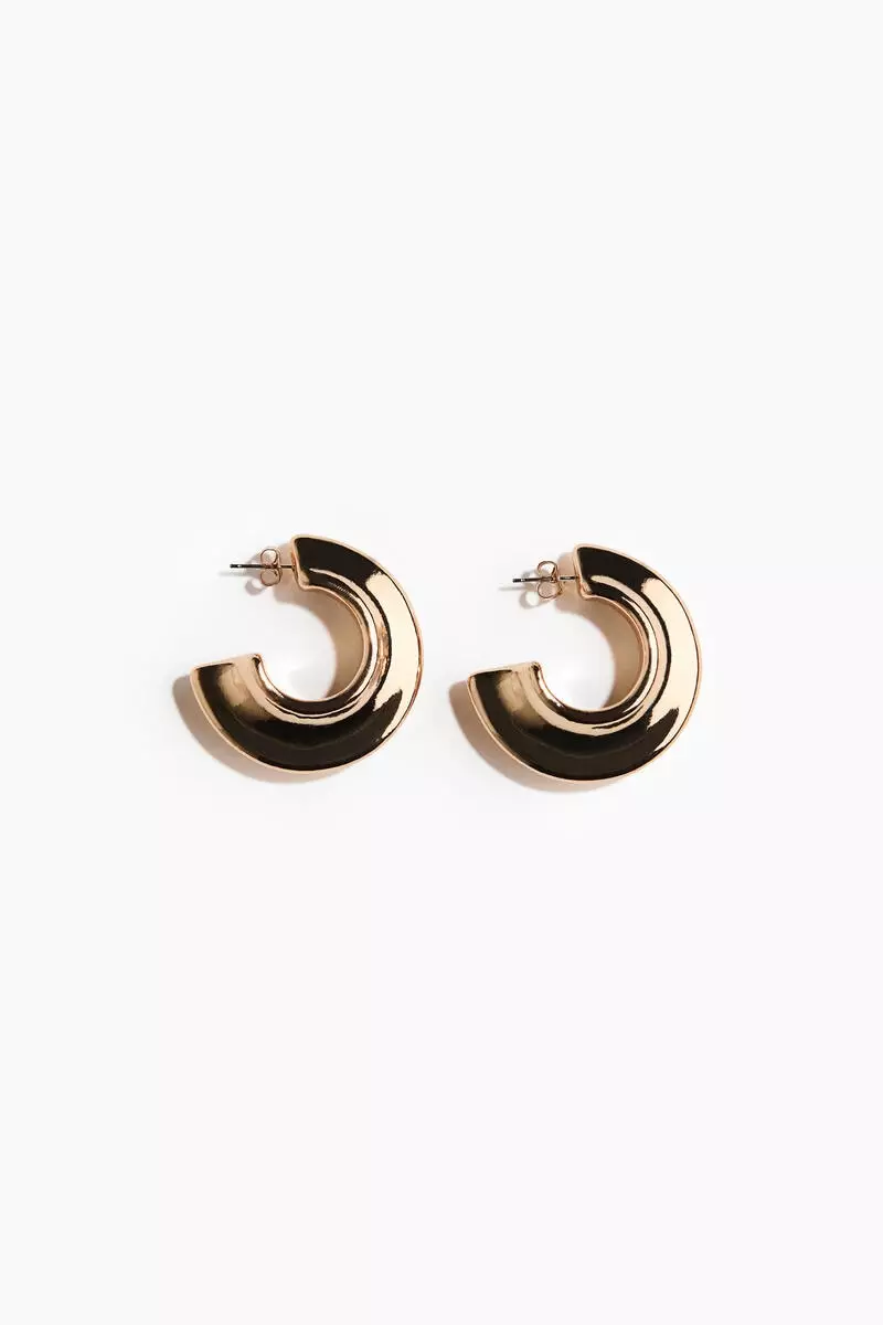 Chunky hoop earrings