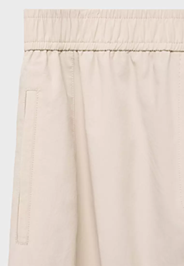 Paper Bag Cotton Trousers