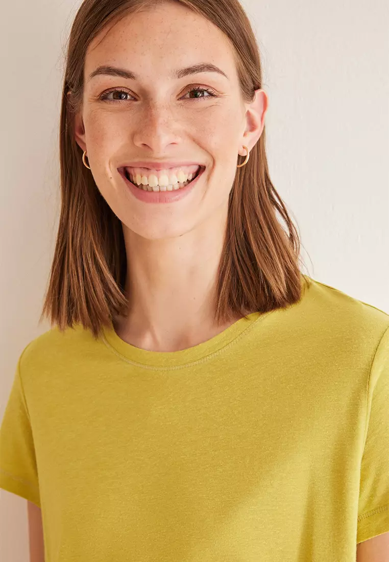 Khaki Short-Sleeved T-Shirt