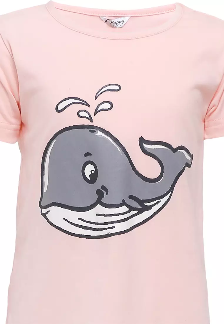 Pyjama Pijama Baju Tidur Kids Children Anak Cewek Baju Lengan Pendek Celana Panjang Sleepwear