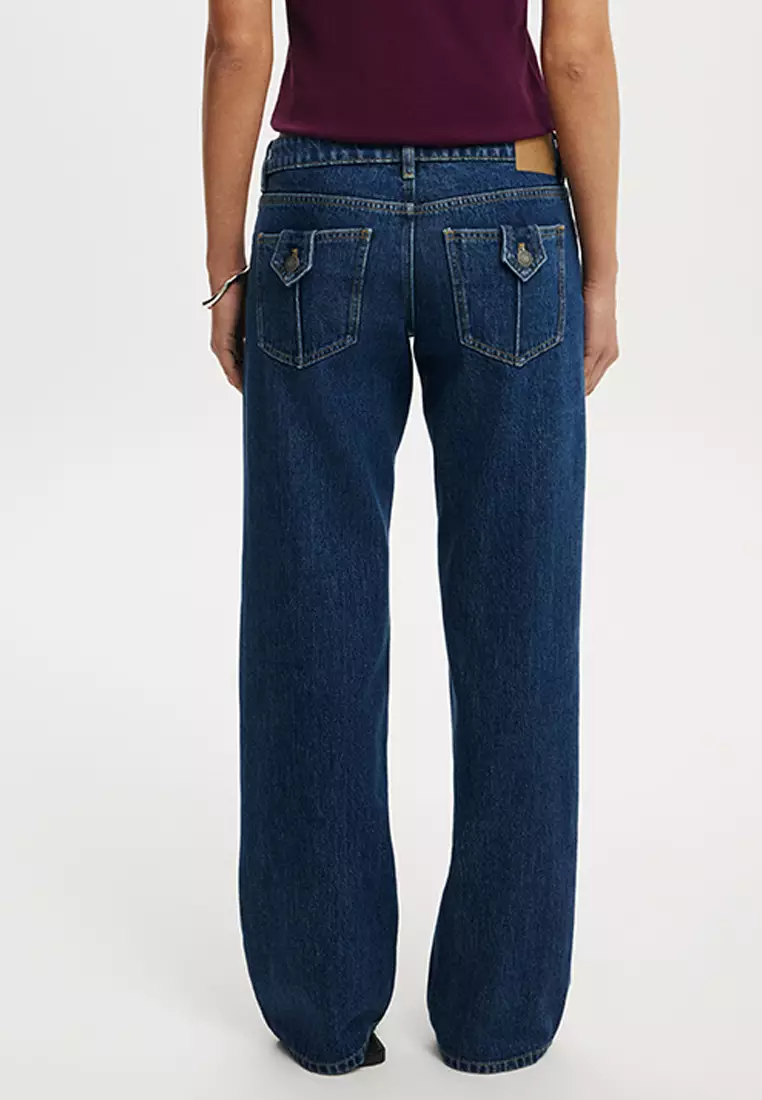 Low Rise Straight Jeans