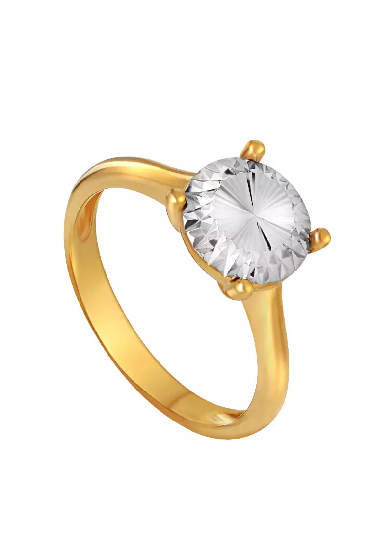 Gold round ring hotsell