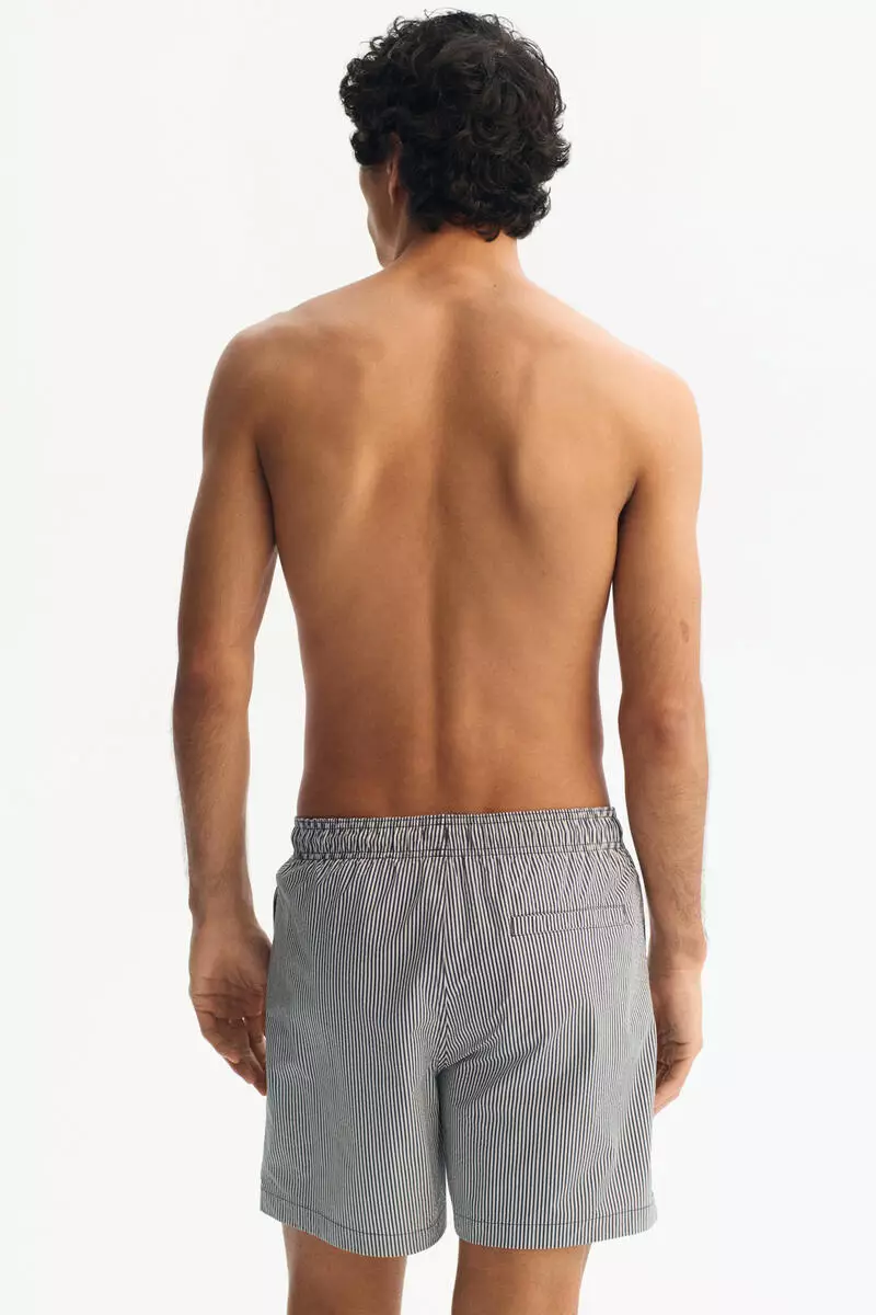 Seersucker swim shorts