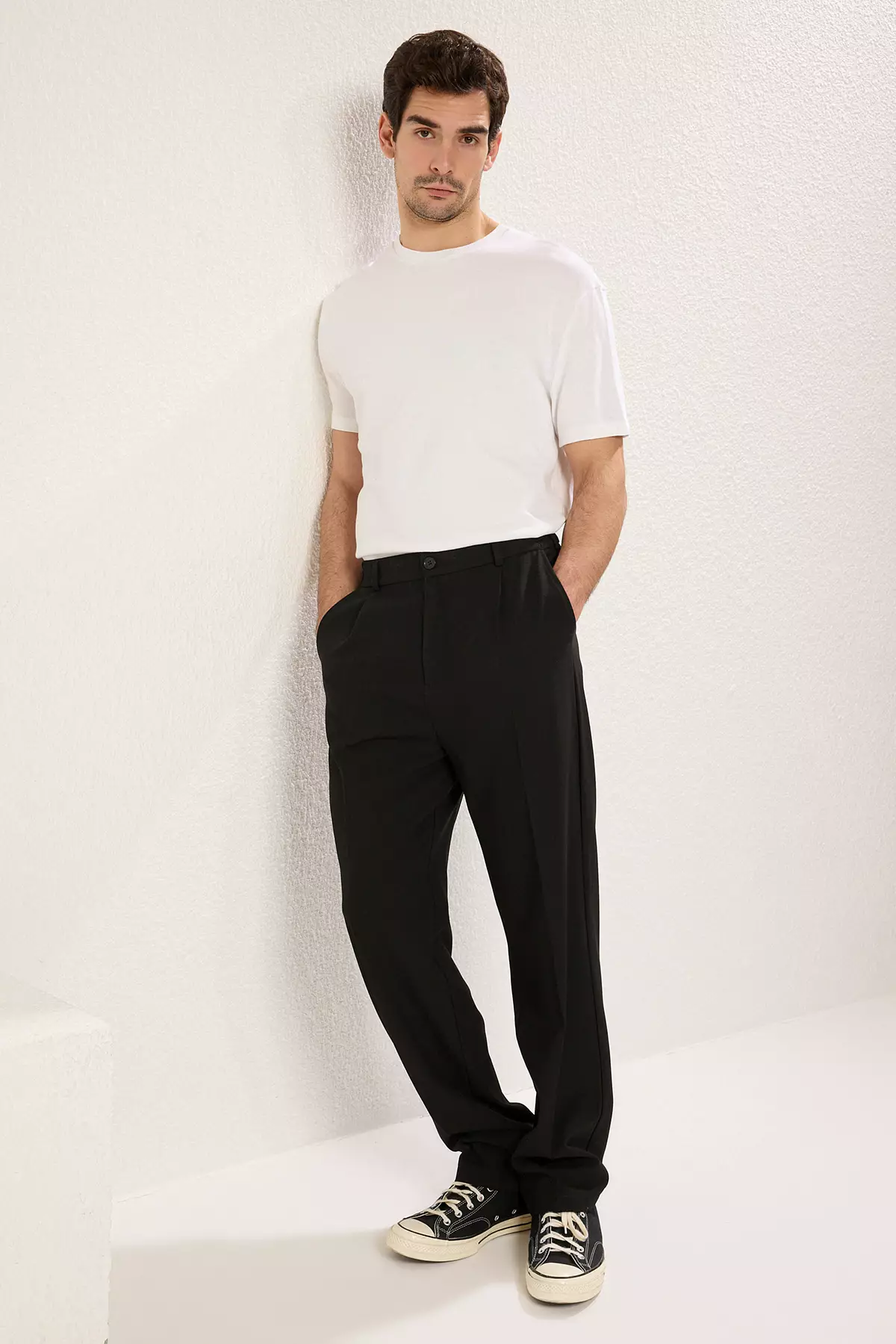 Baggy Fit Wide Leg Trousers
