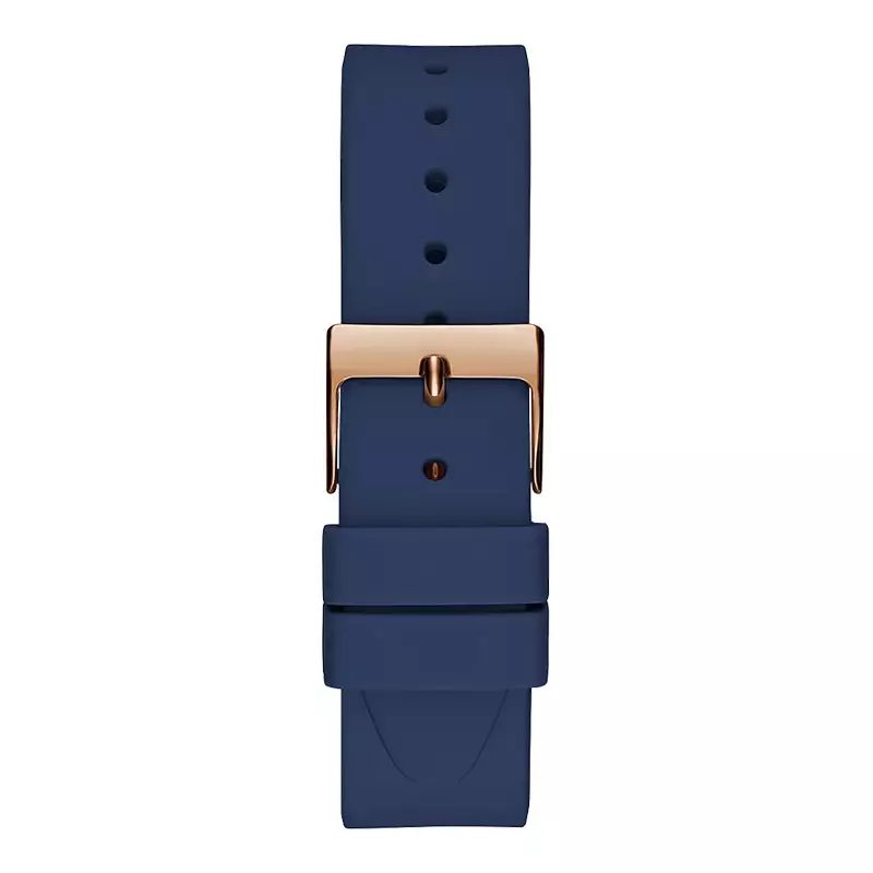 Jam Tangan Wanita Guess Idol GW0530L3 Ladies Rose Gold Dial Blue Silicone Strap