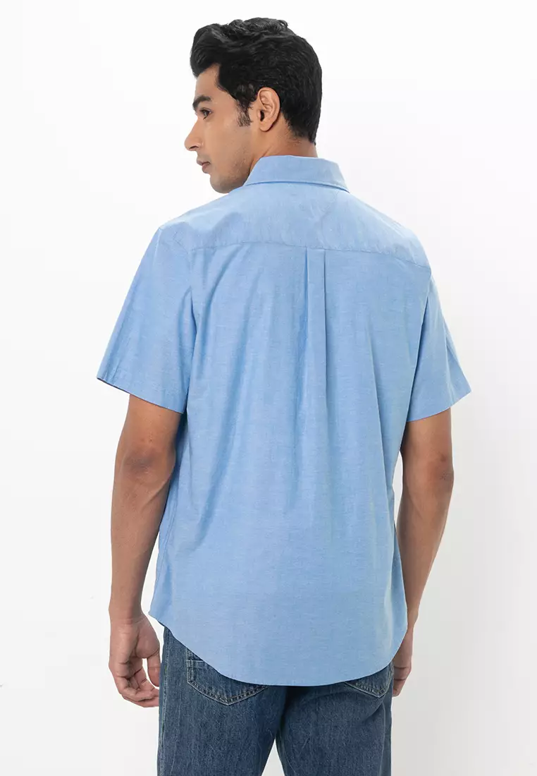 Oxford Solid Short Sleeves Shirt - Tommy Mainline