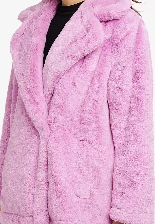 French connection hot sale pink coat