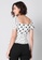 FabAlley white Black Polka Belted Wrap Top C8901AA11C128CGS_2