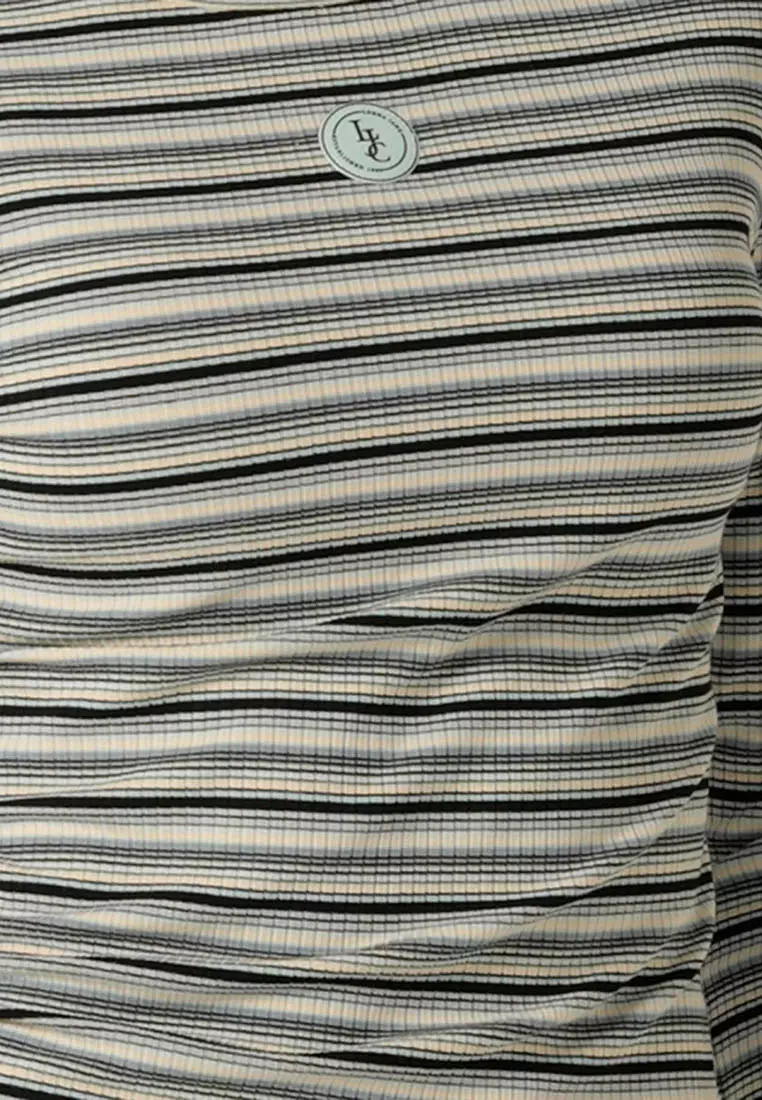 Movement Stripe Rib Long Sleeve Top