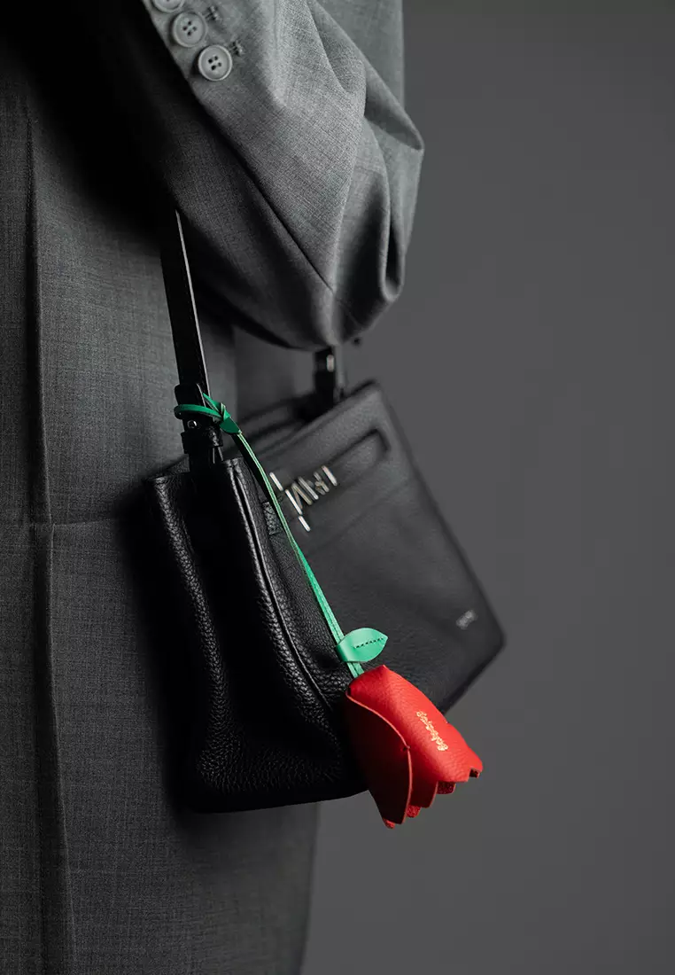 [Online Exclusive] Flower Key-ring Bag Charm - Tulip Red