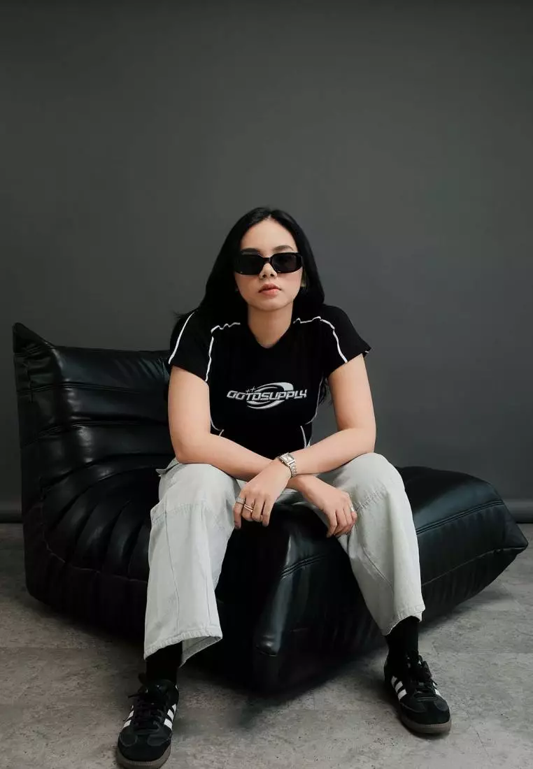 OOTDSUPPLY Croptee Fit V.4 Brilliance List  l Tshirt Crop l Kaos Croptee | CSFV4001