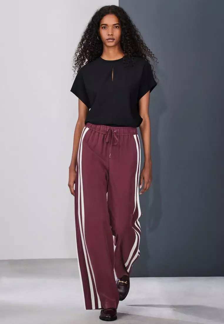Short Sleeve Keyhole Crew Neck Top
