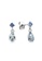 SO SEOUL multi and silver Leilani Maple Leaf Blue Shade Swarovski® Crystals Stud Earrings and Necklace Set 61E31AC0FAEECBGS_7