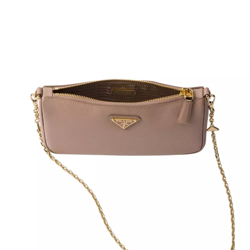 [4.4PRIL KEJUTAN HARGA] Saffiano Leather Chain Mini Bag Powder Pink