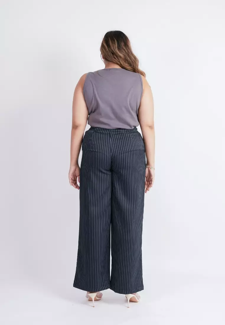 plus size rachel pants black