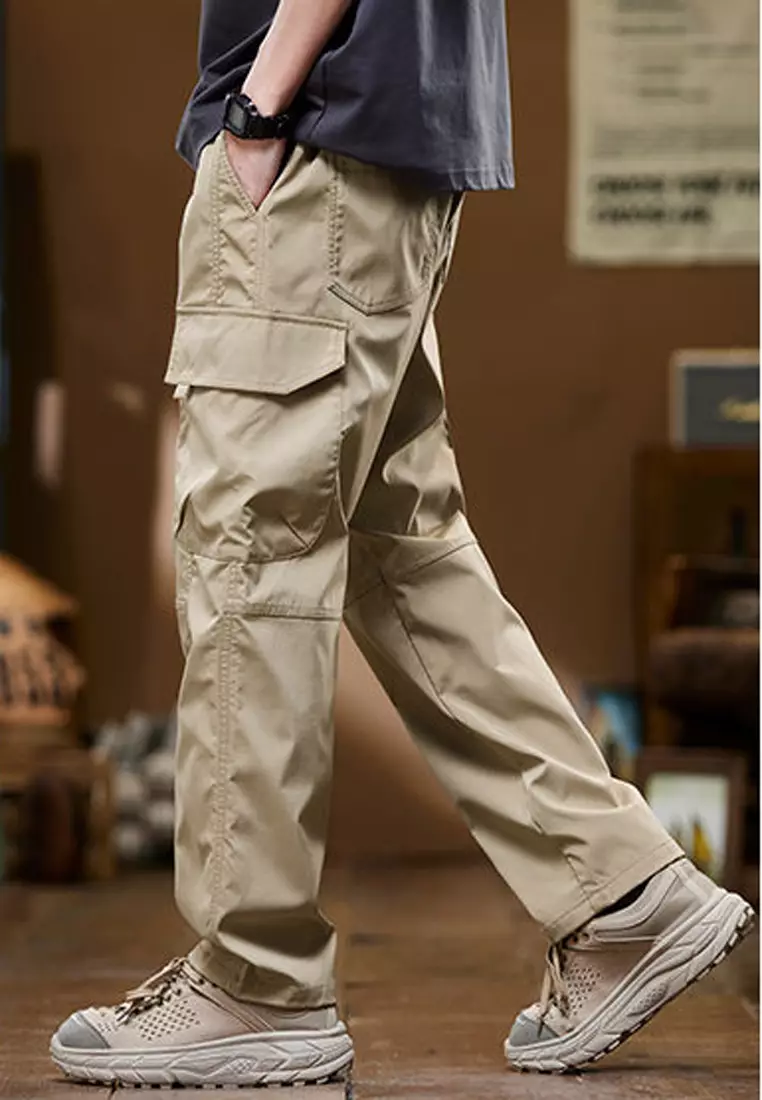 Drawstring Casual Cargo Pants