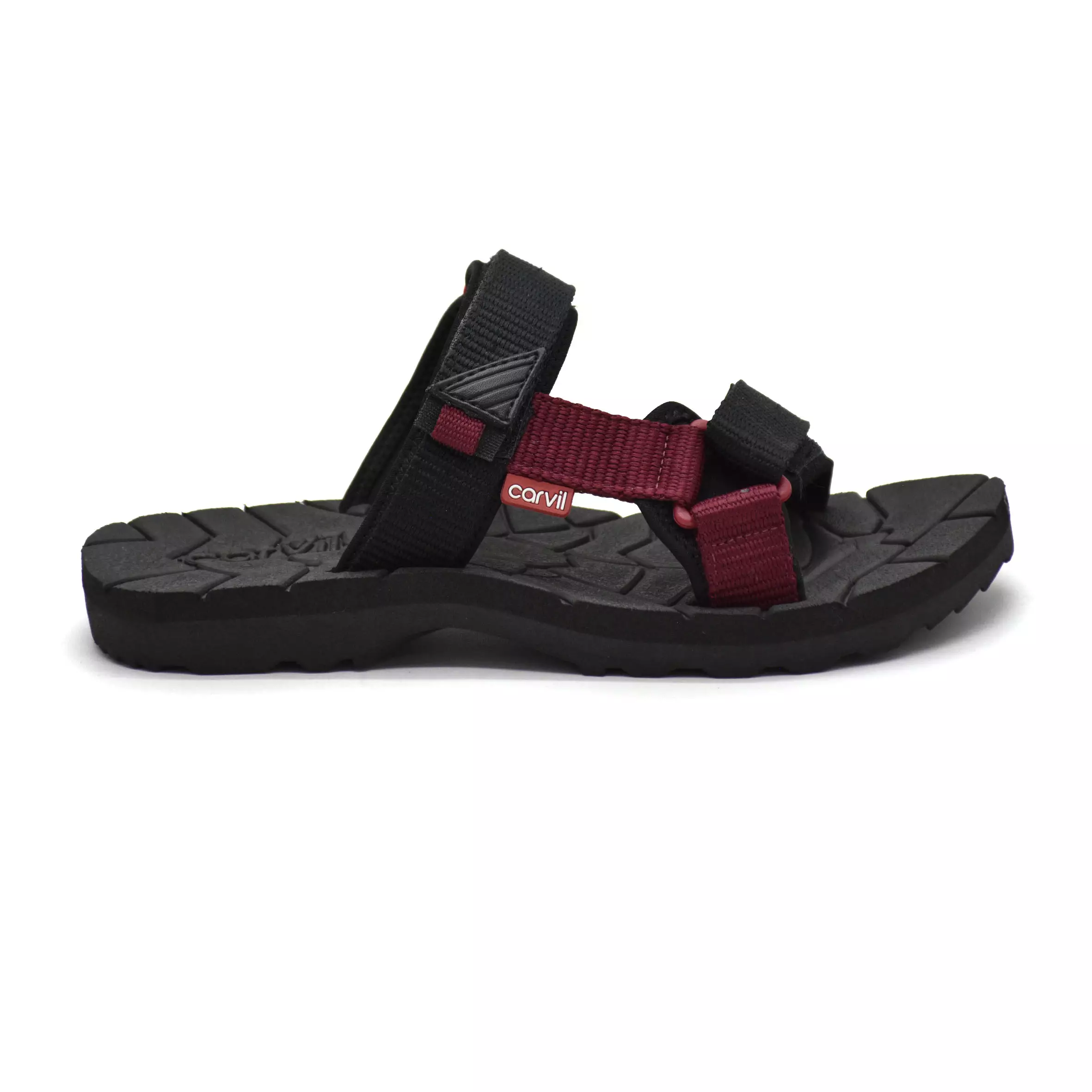 Carvil Sandal Pria Spextra-P05 M Black/Maroon