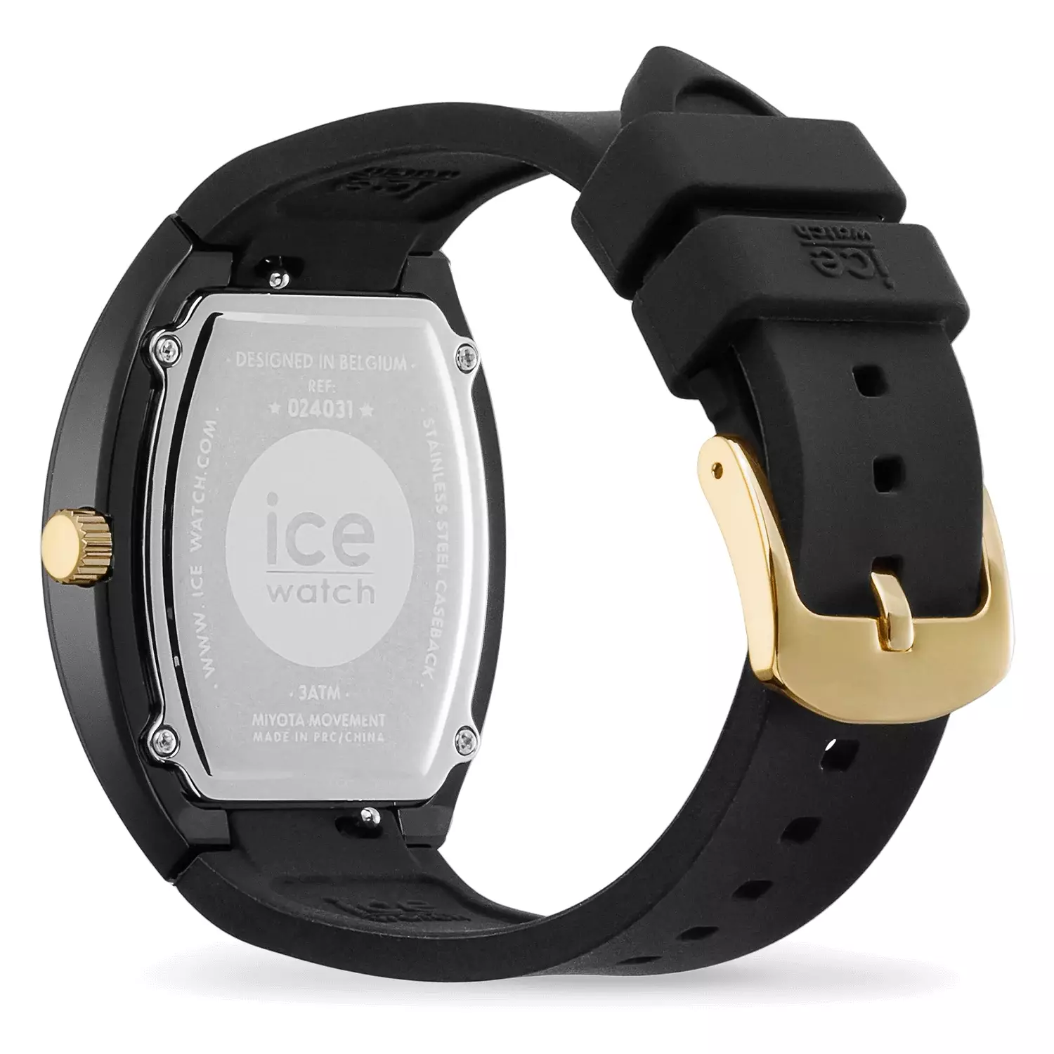 Jam Tangan Wanita Ice Watch ICE Boliday Dome - Black Gold 35mm [024031]
