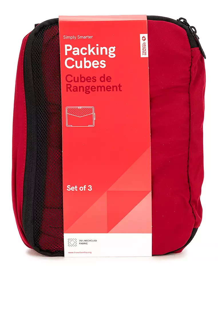 Packing Cubes Red (3 Sets)