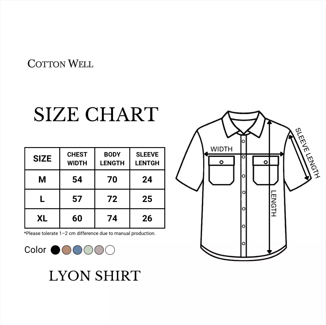 Cotton Well Lyon Waffle Shirt Black