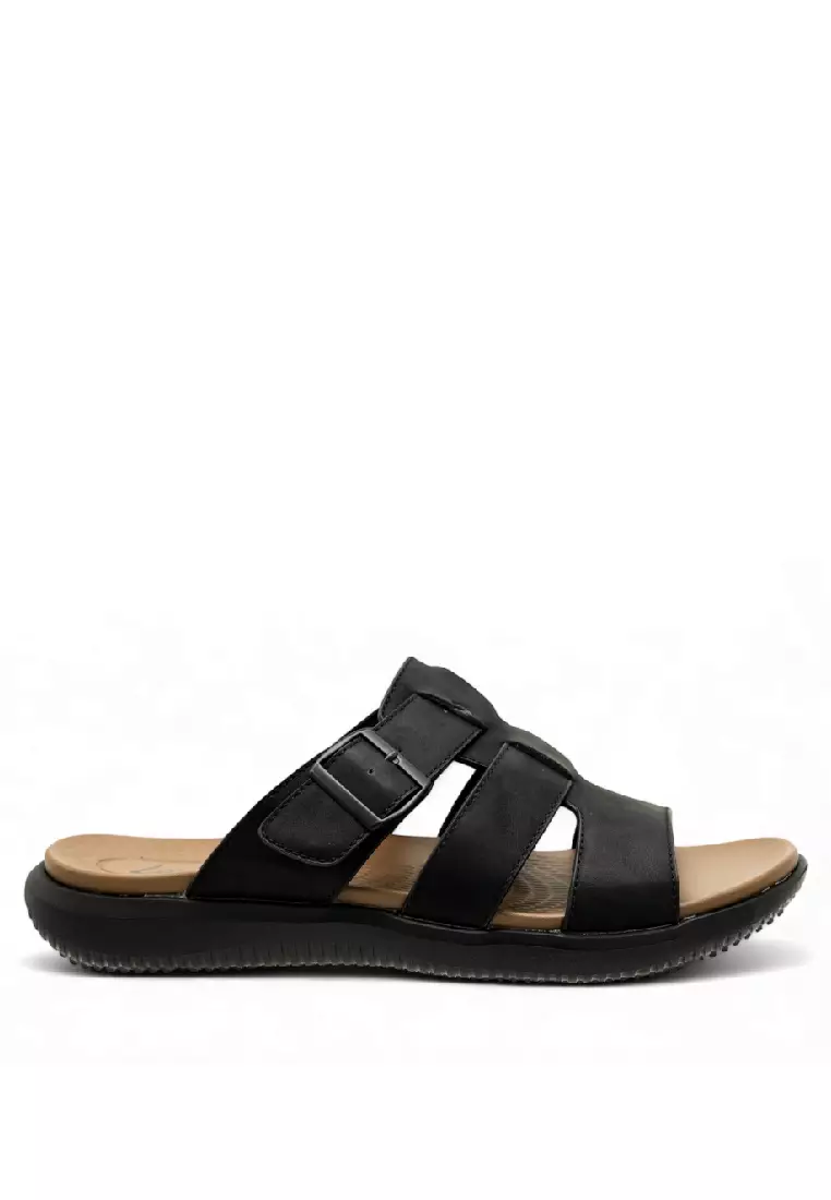 Louis Cuppers Men Slip On Faux Leather Classic Casual Sandals - 250141255