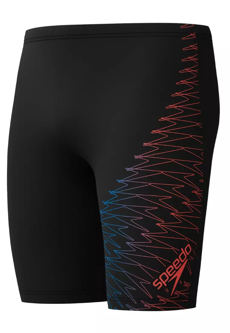 Subtle Boom Medley Logo Jammer (Black Neon Coral)