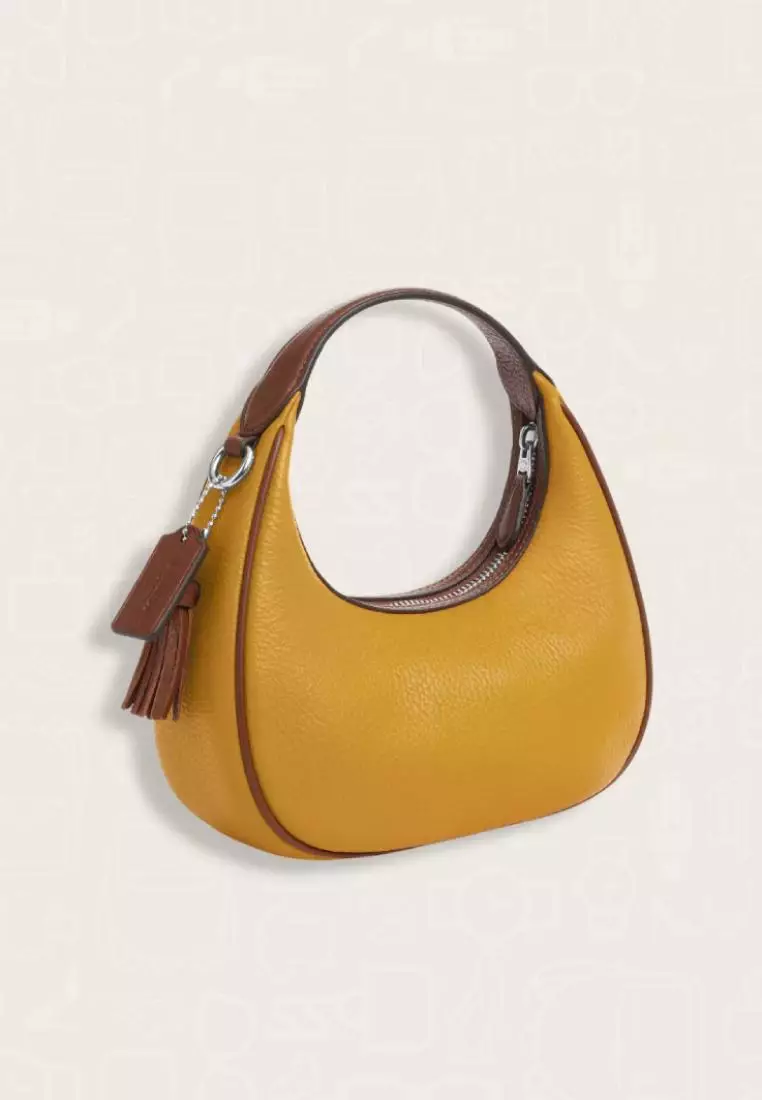Coach Carmen Mini Crossbody In Colorblock Yellow Gold Multi