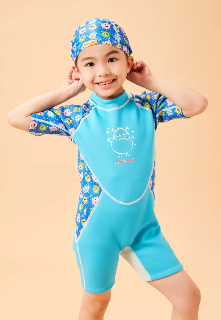 Buy Cheekaaboo Kiddies Kids Thermal Swimsuit in BLUE 2024 Online