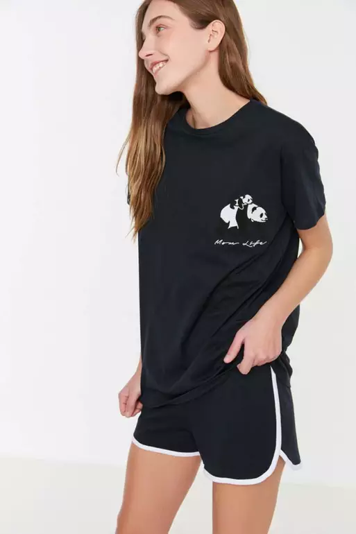 Graphic Print Pajamas Set