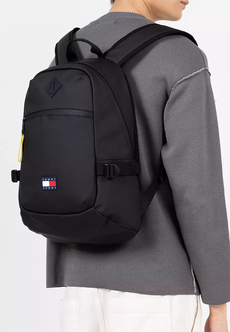 Rubberised Logo Double Zip Backpack - Tommy Jeans