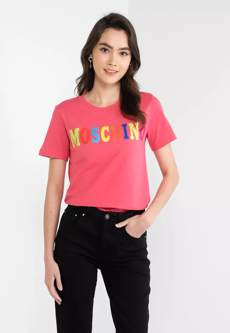 Moschino t discount shirt pink